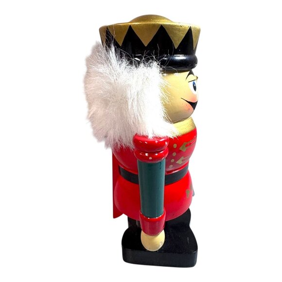 Vintage Wooden Nutcracker Toy Soldier Decor By Kingsbridge International 8" - Picture 8 of 9